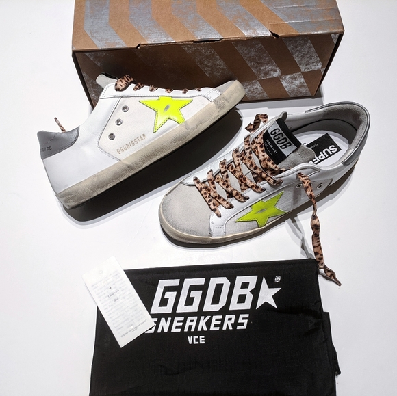 NEW!🌟Golden Goose💯Leather Superstar Sneakers - Picture 11 of 14